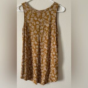 Old Navy Floral Tank Top - Brown and White